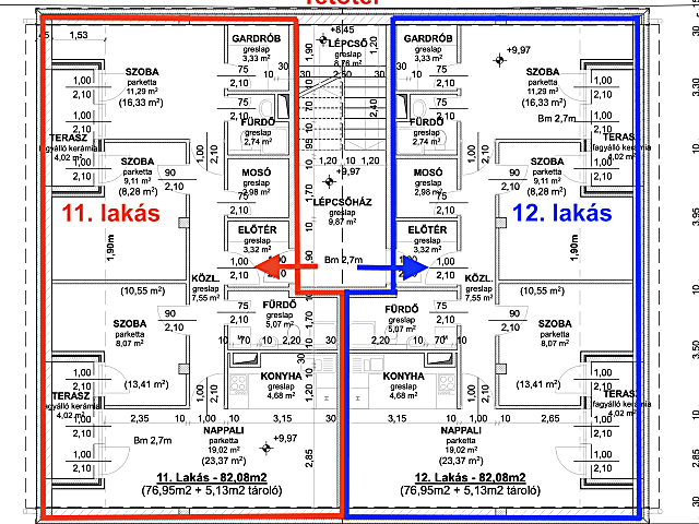 Érd Városkozpontban 2 teraszos új építésű lakás eladó #6